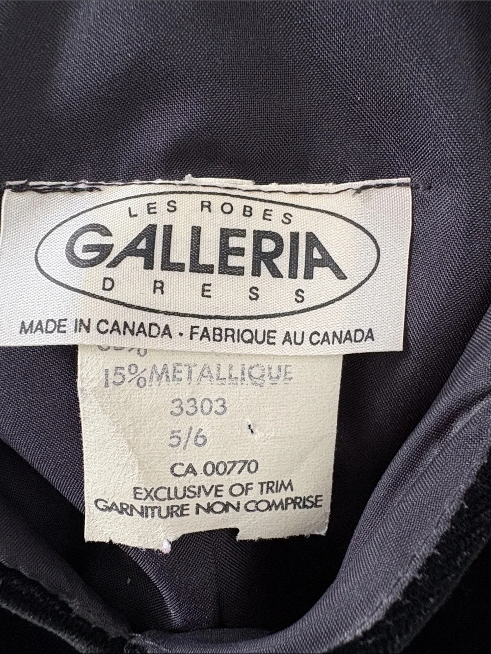 Vintage Galleria Elegant Velvet Dress with Lined Mesh Fabric Sequin Sleeves  6. - Picture 5 of 9
